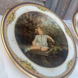 Vintage Lenox Decorative Plates with Child Portraits